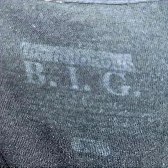 Notorious Big Biggie Afro Baby Sky's the Limit Black T-Shirt Adult XL - Picture 3 of 4